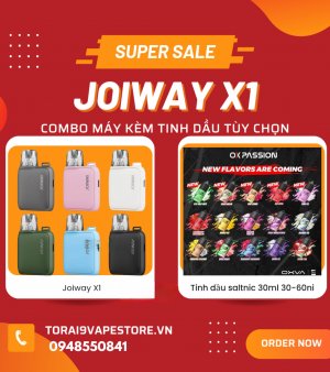 Combo Kèm Tinh Dầu Tùy Chọn Joiway X1 Pod Kit Chính Hãng