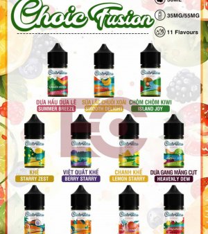 Tinh Dầu Saltnic Choic Fusion 38-55MG Chính Hãng - Torai9 Vape Store