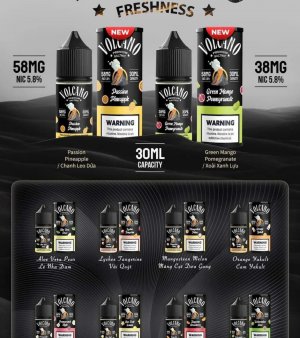 Tinh Dầu Volcano Premium Juice SaltNic 30ml 38/58MG