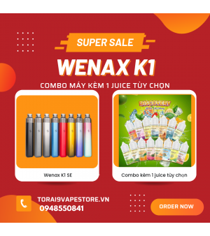 Combo Geekvape Wenax K1 SE Kèm Tinh Dầu