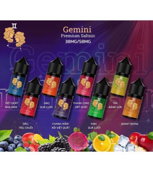 Gemini Premium Saltnic 58 MG - Tinh Dầu Vape Mỹ 58MG