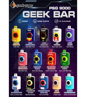 GeekBar SPG9000 Pod 1 Lần Có Sạc Màn Hình Hiển Thị