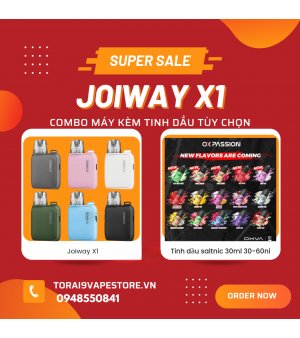 Combo Kèm Tinh Dầu Tùy Chọn Joiway X1 Pod Kit Chính Hãng