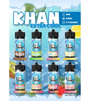 Khan Extra Cool Freebase 100ml Tinh Dầu Vape Mỹ Chính Hãng