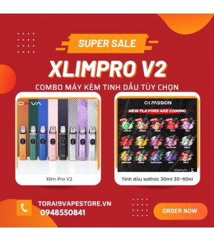 Combo Oxva Xlim Pro 2 Xlim Pro V2 Kèm Tinh Dầu Tùy Chọn