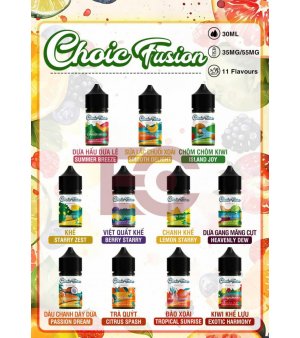 Tinh Dầu Saltnic Choic Fusion 38-55MG Chính Hãng - Torai9 Vape Store