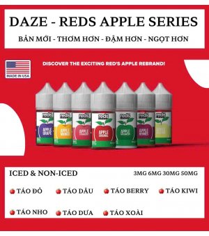 Saltnic Daze Reds Apple - Tinh Dầu Vape Mỹ