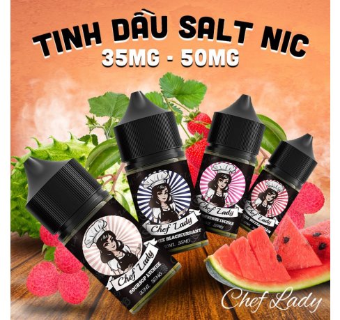 TINH DẦU SALT NIC CHEF LADY - TINH DẦU POD 30ML CHÍNH HÃNG