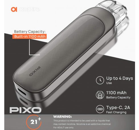 Aspire Pixo 30w Pod System Màn Hình Cảm Ứng - Torai9 Vape Store