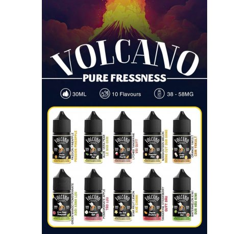 Tinh Dầu Volcano Premium Juice SaltNic 30ml 38/58MG