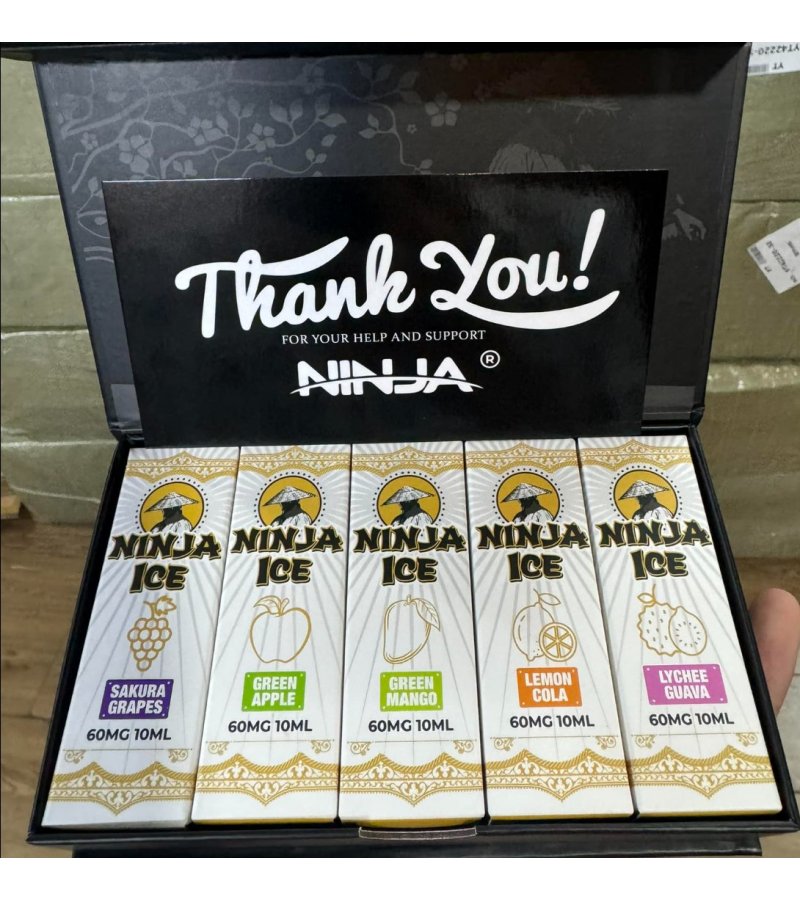 Ninja Ice Saltnic Set Gift Box 5 chai 10ml 60MG