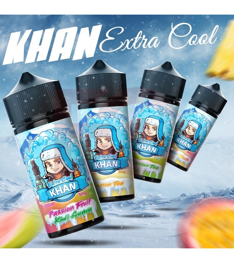 Khan Extra Cool Freebase 100ml Tinh Dầu Vape Mỹ Chính Hãng