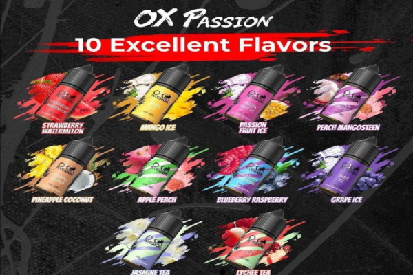 Bảng vị của tinh dầu Oxva Juice OX Passion 38MG 58MG