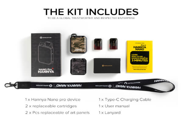 Bộ sản phẩm Vapelustion Hannya Nano Pod Kit