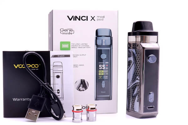  Bộ sản phẩm Voopoo Vinci X 70W Mod Pod Kit.