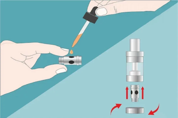Châm tinh dầu vape đủ dùng.