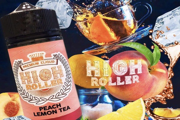 high roller peach lemon tea 100ml