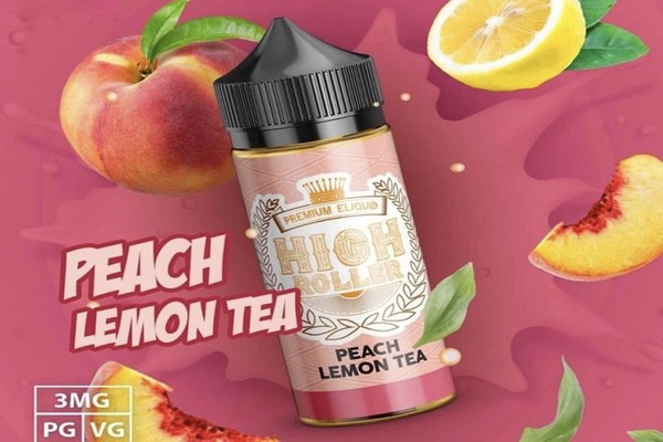 High Roller Peach Lemon Tea 100ml