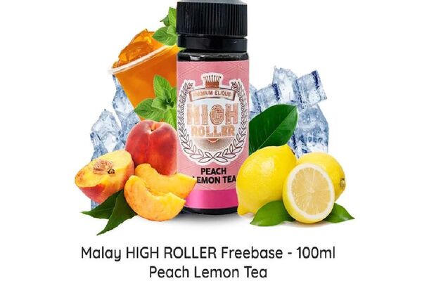 High Roller Peach Lemon Tea 100ml