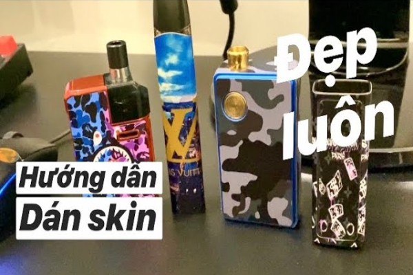 Hướng dẫn dán skin vape