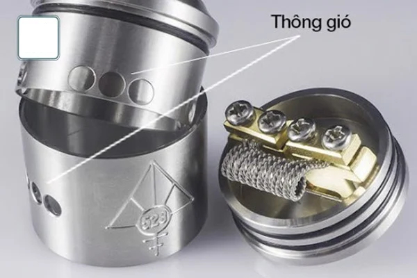 Kiểm tra lại lỗ gió.