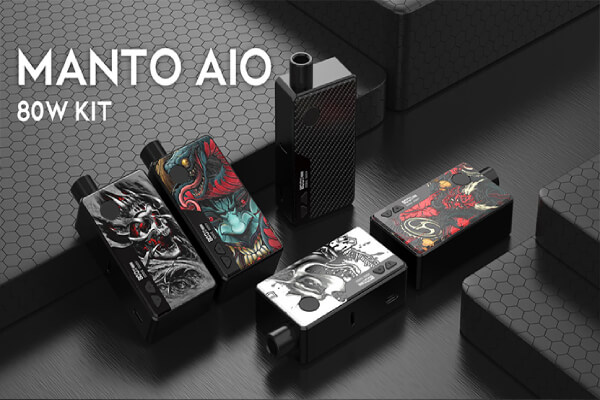 Manto AIO 80W Pod Kit có thiết kế ấn tượng.