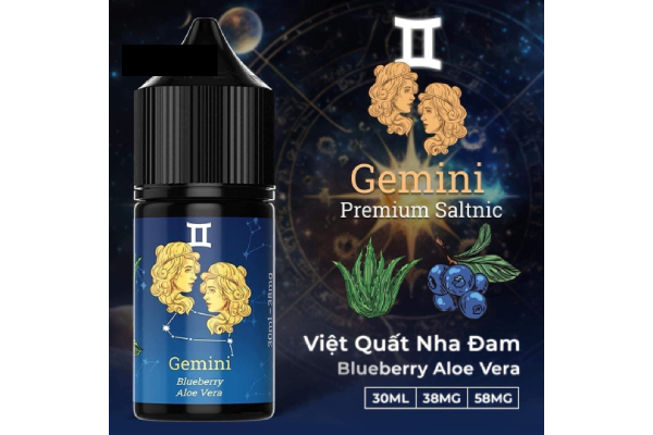 Tinh dầu Gemini Premium Saltnic nha đam việt quất