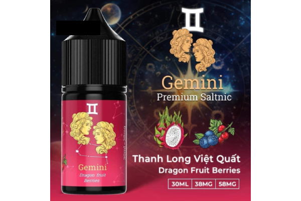 Tinh dầu Gemini Premium Saltnic thanh long việt quất lạnh