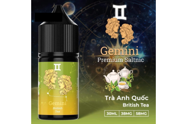 Tinh dầu Gemini Premium Saltnic trà xanh lạnh