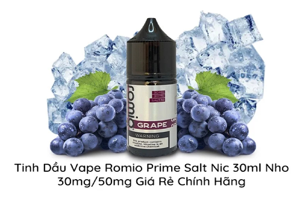 Tinh dầu Romio R Salt Nic Grape Ice vị nho lạnh