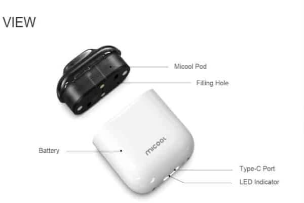 ZQ Micool Pod System có dung lượng pin khủng